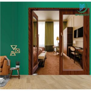 CỬA ĐI BẢN LỀ THỦY LỰC Nhôm BossWindow: Hệ XH65 - Bản cánh 150